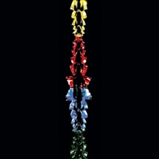 GARLAND,Multi Coloured Foil 20cmx2.7m H/pk(6 Section)