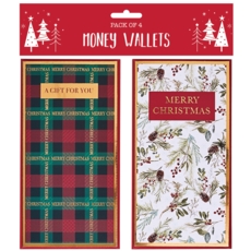 XMAS MONEY WALLETS,Traditional 4's