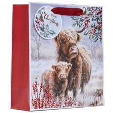 GIFT BAG,Highland Cow (Medium)