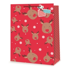 GIFT BAG,Christmas Reindeer (Extra Large)