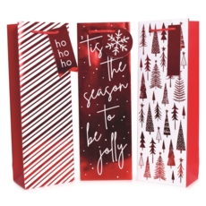 GIFT BAG,Red Foil (Bottle)