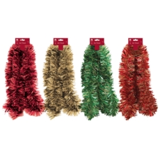 TINSEL,Traditional Assorted 100mm x 2m H/pk
