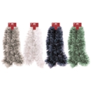 TINSEL,Forest Frost,Silver, White & Blue 100mm x 2m