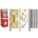 XMAS ROLLWRAP,1.5m Foil Rose Gold Luxury FDU