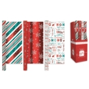 XMAS ROLLWRAP,1.5m Foil Festive Fun FDU