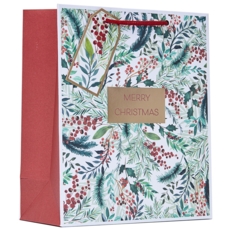 GIFT BAG,Festive Foliage (Medium)