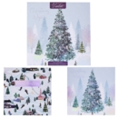 BOXED CARDS,Luxury Frozen Forest 10's 2 Assorted