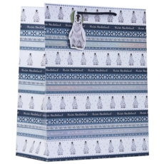 GIFT BAG,Penguin Fairisle (Large)