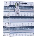 GIFT BAG,Penguin Fairisle (Medium)