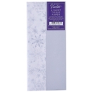 TISSUE PAPER,Xmas Silver Snowflake 4's H/pk