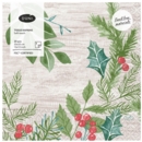 XMAS NAPKINS,33cm Asst.Designs 3 Ply 20's Club Assortment.