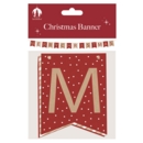 BANNER,Christmas Red & Gold 2.4m