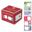 XMAS LABELS,Roll Holographic Cute 80's Boxed CDU