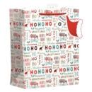 GIFT BAG,Merry Christmas Text (Large)