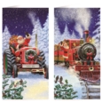BOXED CARDS,Santa Train Slim 15's