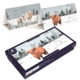 BOXED CARDS,Highland Cow Slim 15's