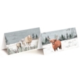 BOXED CARDS,Highland Cow Slim 15's