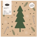 XMAS NAPKINS,33/2ply Natural Yuletide