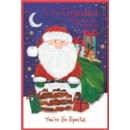 XMAS CARDS,Grandson 6's Santa & Presents