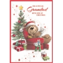 XMAS CARDS,Grandad 6's Bear lounging in Chair