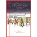 XMAS CARDS,From All the Family 6's Snowy Village Scene