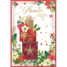 XMAS CARDS,Auntie 6's Floral Presents