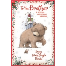 XMAS CARDS,Brother 6's Bear Carrying Presents