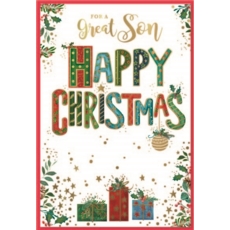XMAS CARDS,Son 6's Foliage & Presents