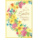 EASTER CARDS,Open 6's Floral Wreath
