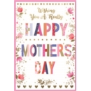 MOTHER'S DAY CARDS,Open 6's Floral Text