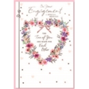 ENGAGEMENT CARDS,6's Floral Wreath