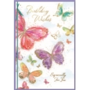 BIRTHDAY CARDS,Open 6's Butterflies
