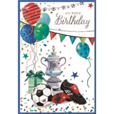 BIRTHDAY CARDS,Open 6's Football