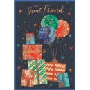 FRIEND CARDS,Male 6's Presents & Balloons