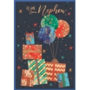 BIRTHDAY CARDS,Nephew 6's Presents & Balloons
