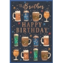 BIRTHDAY CARDS,Brother 6's Beer Glasses