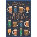 BIRTHDAY CARDS,Son 6's Beer Glasses