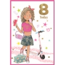 AGE 8 CARDS,Female 6's Fashion & Scooter