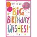 AGE 13 CARDS,Female 6's Balloons & Stars