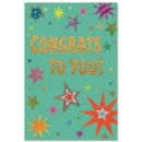 CONGRATULATIONS CARDS,6's Stars