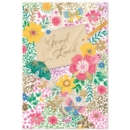 GOOD LUCK CARDS,6's Floral Butterflies
