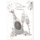 ANNIVERSARY CARDS,Your Silver 6's Bubbly & Flutes