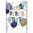 BIRTHDAY CARDS,Open 72's Male Assortment