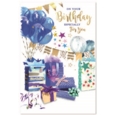 BIRTHDAY CARDS,Open 72's Male Assortment
