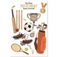 BIRTHDAY CARDS,Open 72's Male Assortment