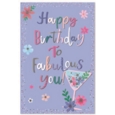 BIRTHDAY CARDS,Open 72's Female Assortment