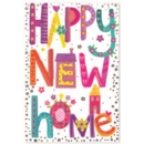 NEW HOME CARDS,6's Text & Flowers