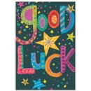 GOOD LUCK CARDS,6's Text & Stars
