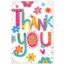 THANK YOU CARDS,6's Text & Hearts