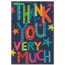THANK YOU CARDS,6's Text & Stars